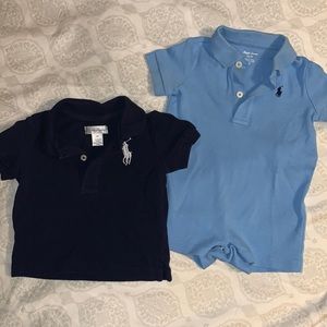 Ralph Lauren polo and romper for baby